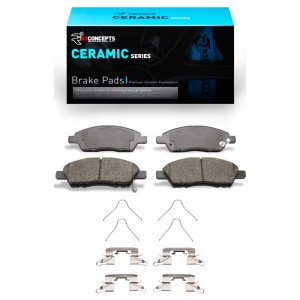 Nissan Versa Ceramic Brake Pads - Front - R1 Concepts - R1 Ceramic Pads & Hardware Kit - `11-`25 Nissan Versa Ceramic Brake Pads - Front - R1 Concepts - R1 Ceramic Pads & Hardware Kit - `11-`25